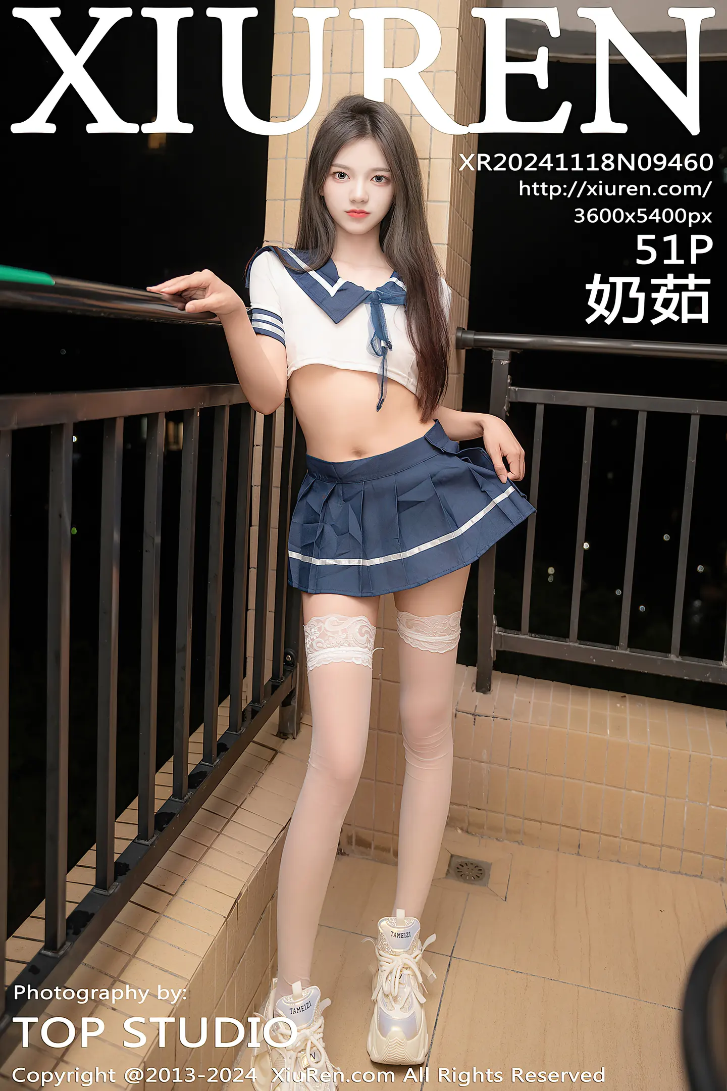 [XiuRen秀人网]No.9460_模特奶茹浴室场景性感JK制服配白色丝袜秀凹凸身材撩人诱惑写真51P-秀人网 - XiuRen.Space